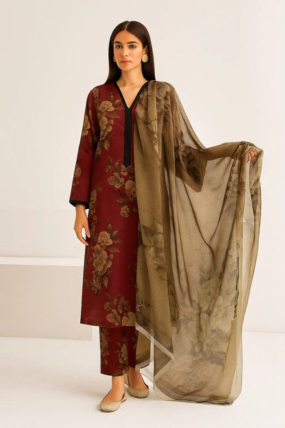 Baroque Swiss Lawn 3pc (7664)