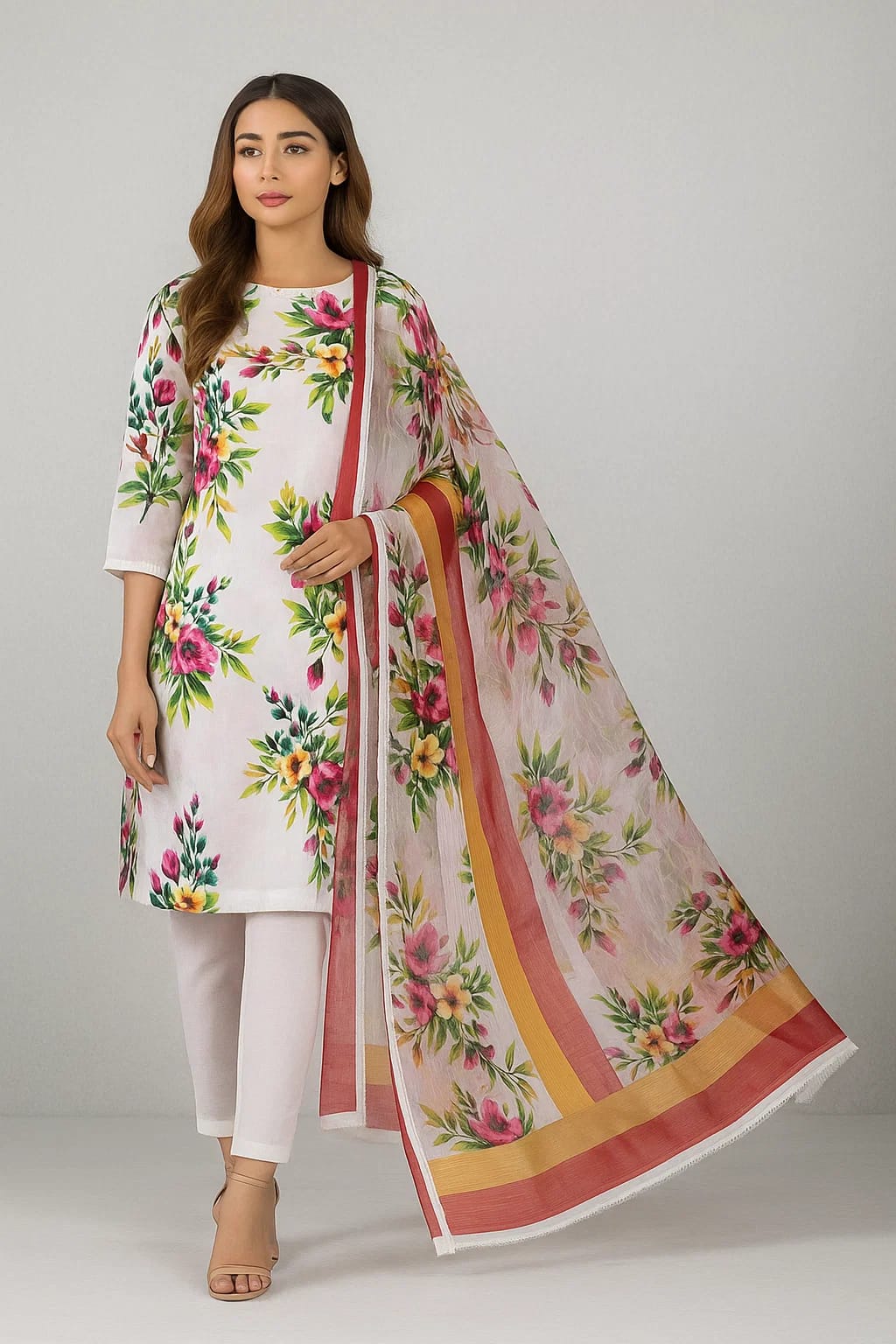 Maria B Swiss Lawn 3pc (8912)