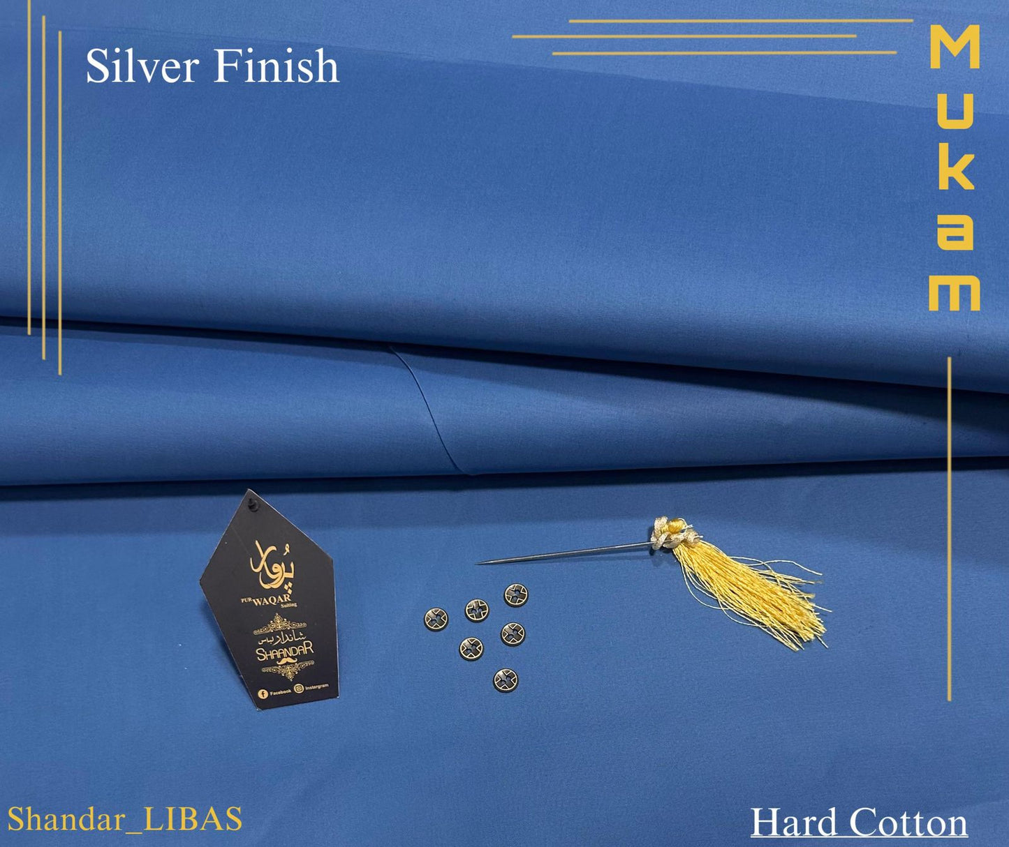 Mukam Suiting By Shandar Libas (blue)