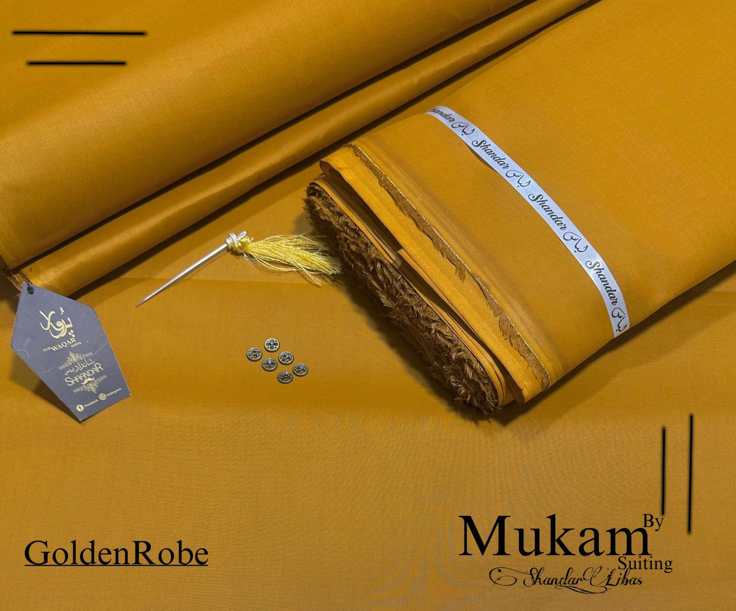Mukam Suiting By Shandar Libas (Golden Robe)